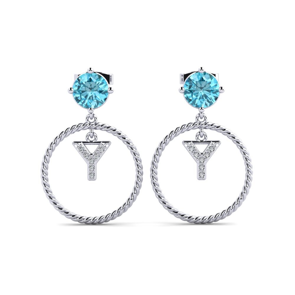 Blue Zircon Women's Earring Noss Y