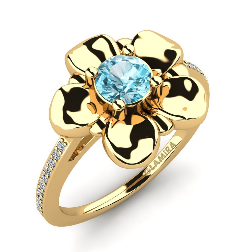 Blue Zircon Ring Chamaillerie
