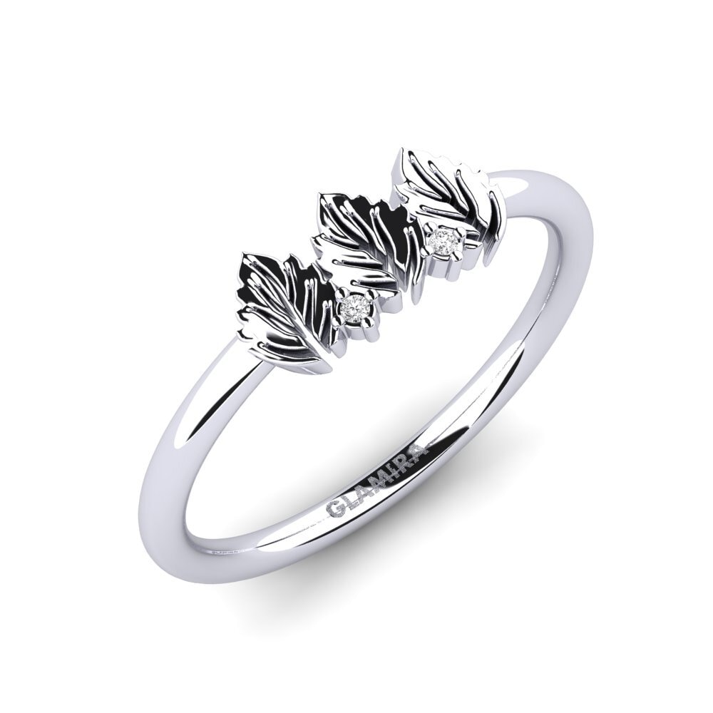 White sapphire Ring Decimale