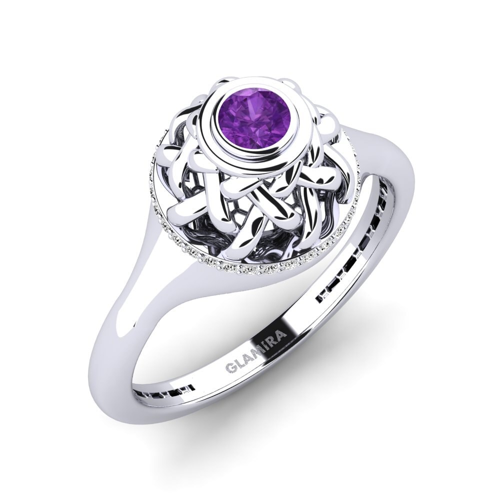 Amethyst Engagement Ring Dekel