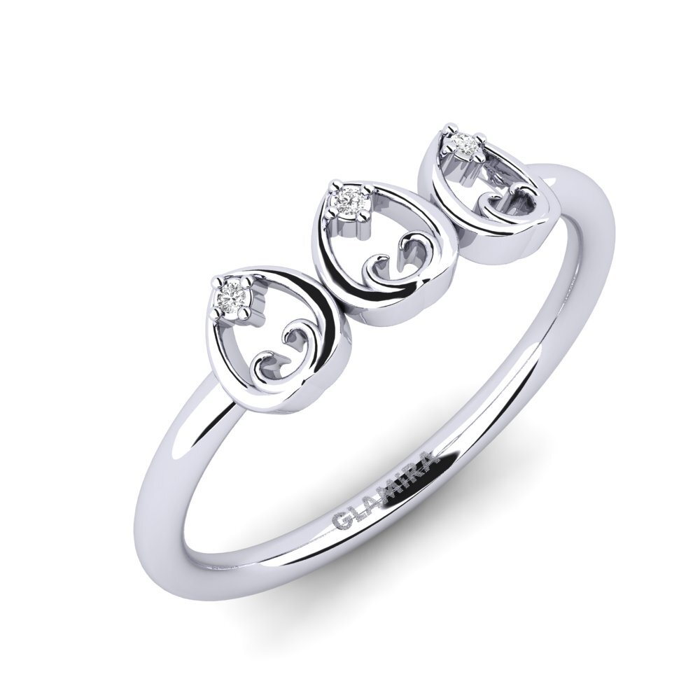 Weißer Saphir Ring Generaux