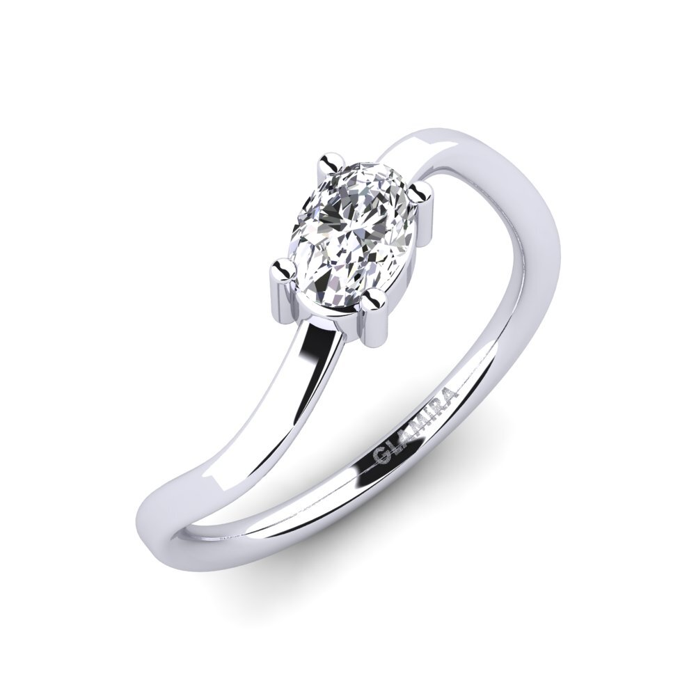 Bague De Fiançailles Moissanite 2.30 Ct - Taille Poire - Or Blanc 14k - Halo - Taille US 6.5 (personnalisable) - Neuf