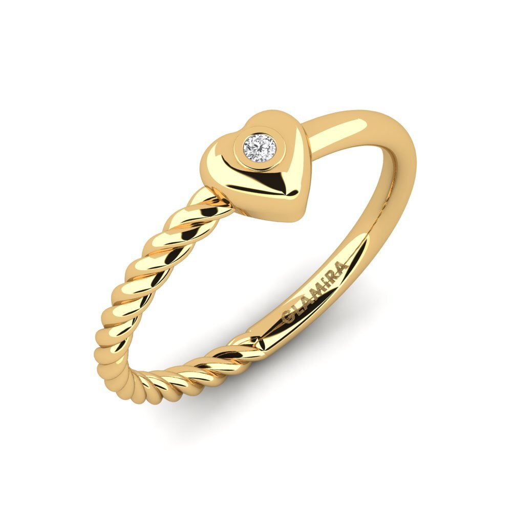 White sapphire Ring Isabel