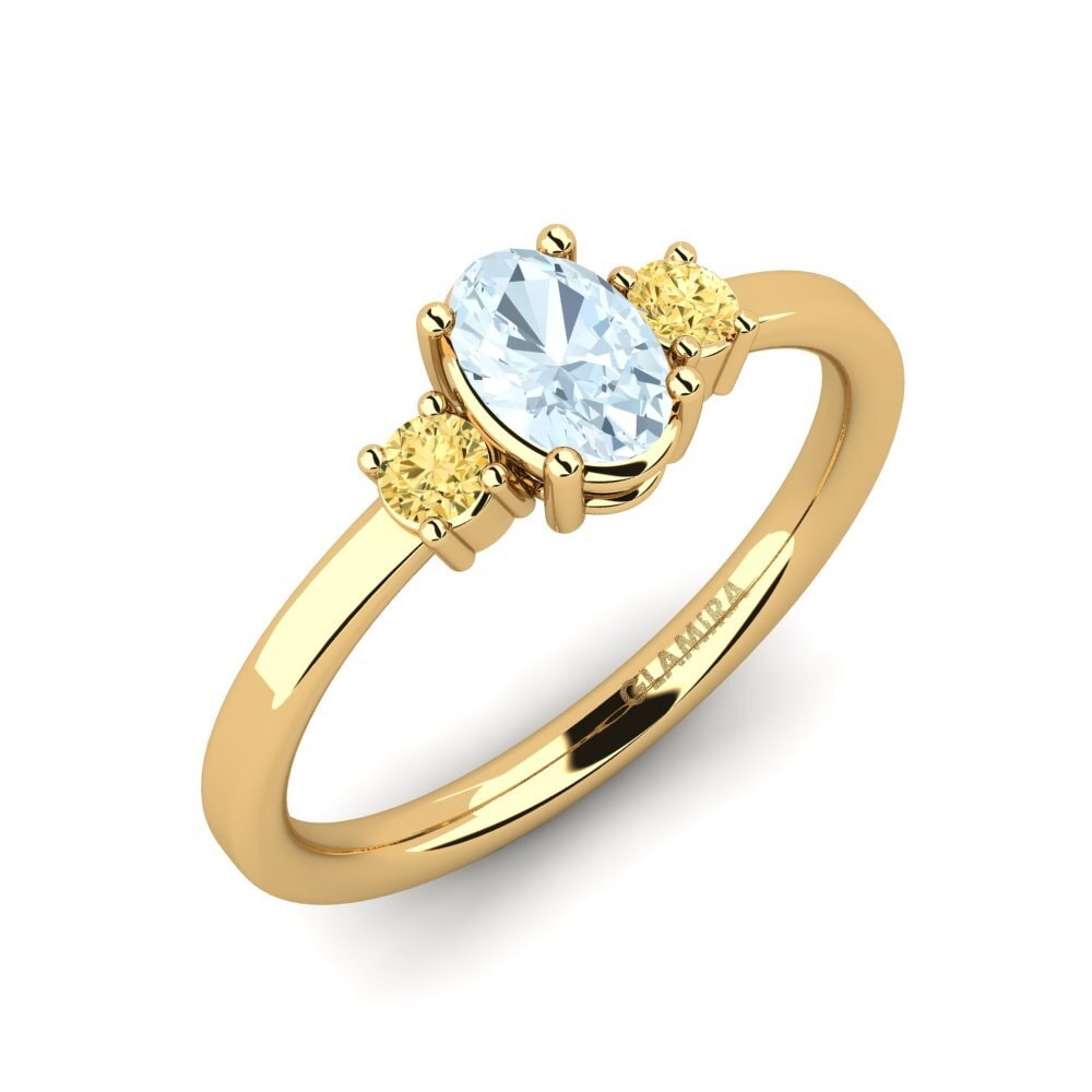 Aquamarine Engagement Ring Multipla