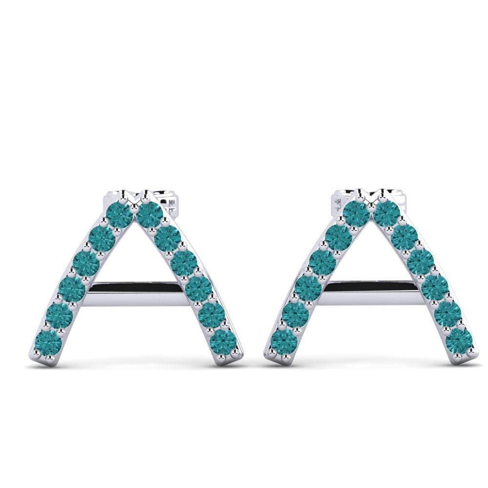 Blue Diamond Women's Earring Deviera A