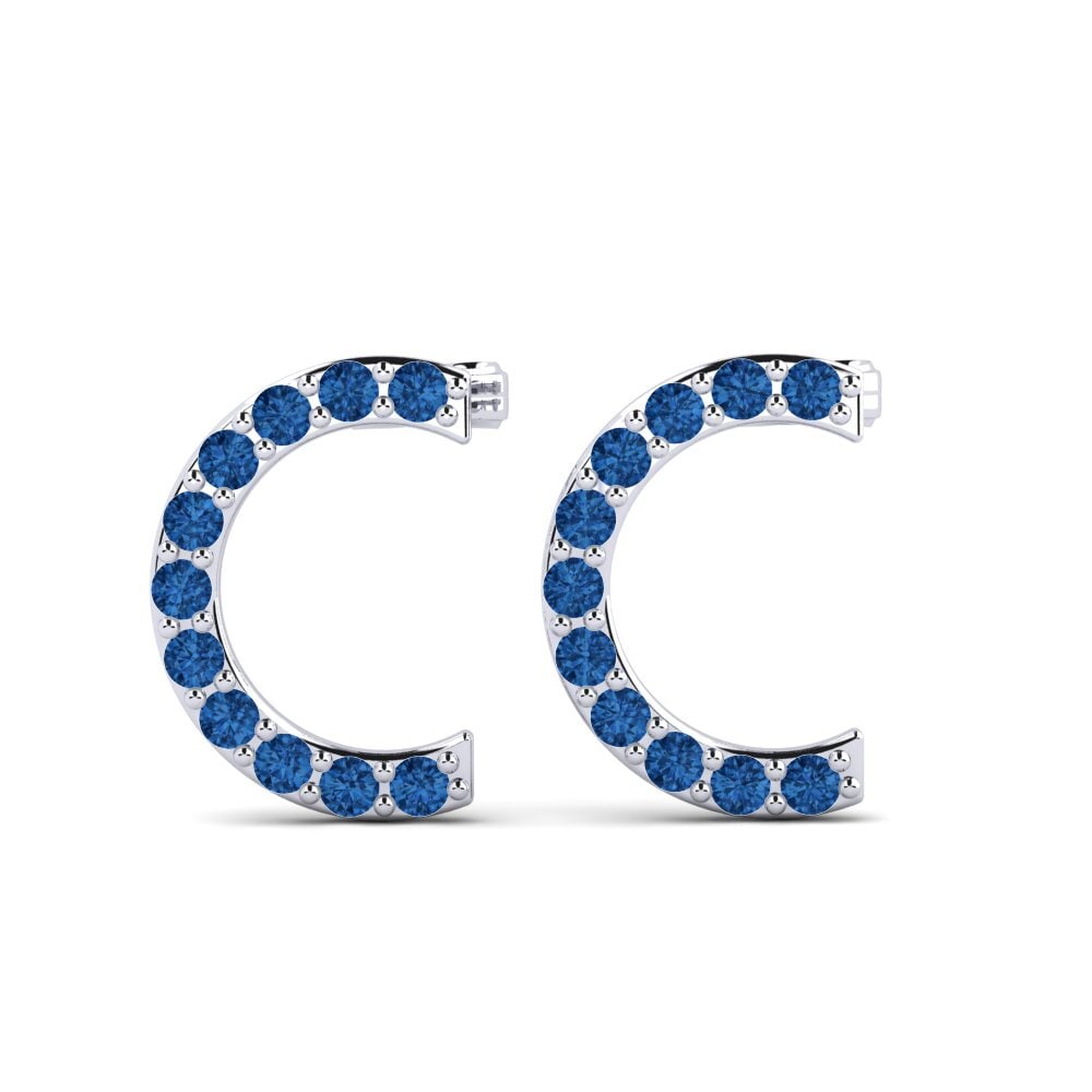 Dark Blue Zirconia Women's Earring Deviera C