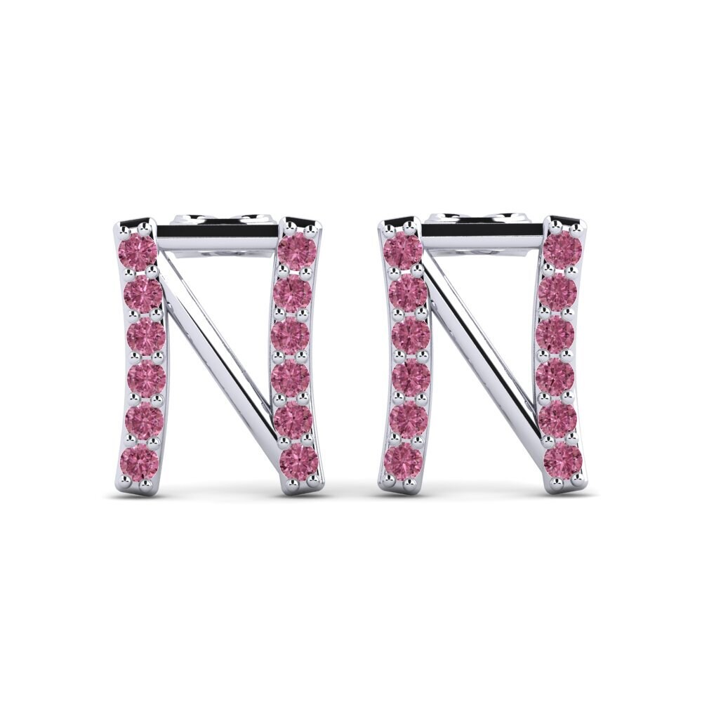 Rhodolite Garnet Women's Earring Deviera N
