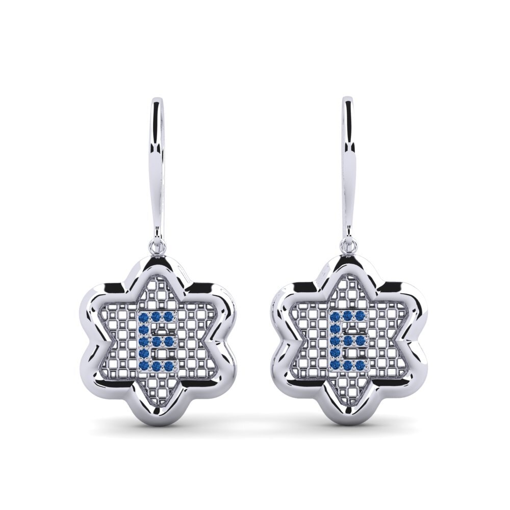 Dark Blue Zirconia Women's Earring Girandole E