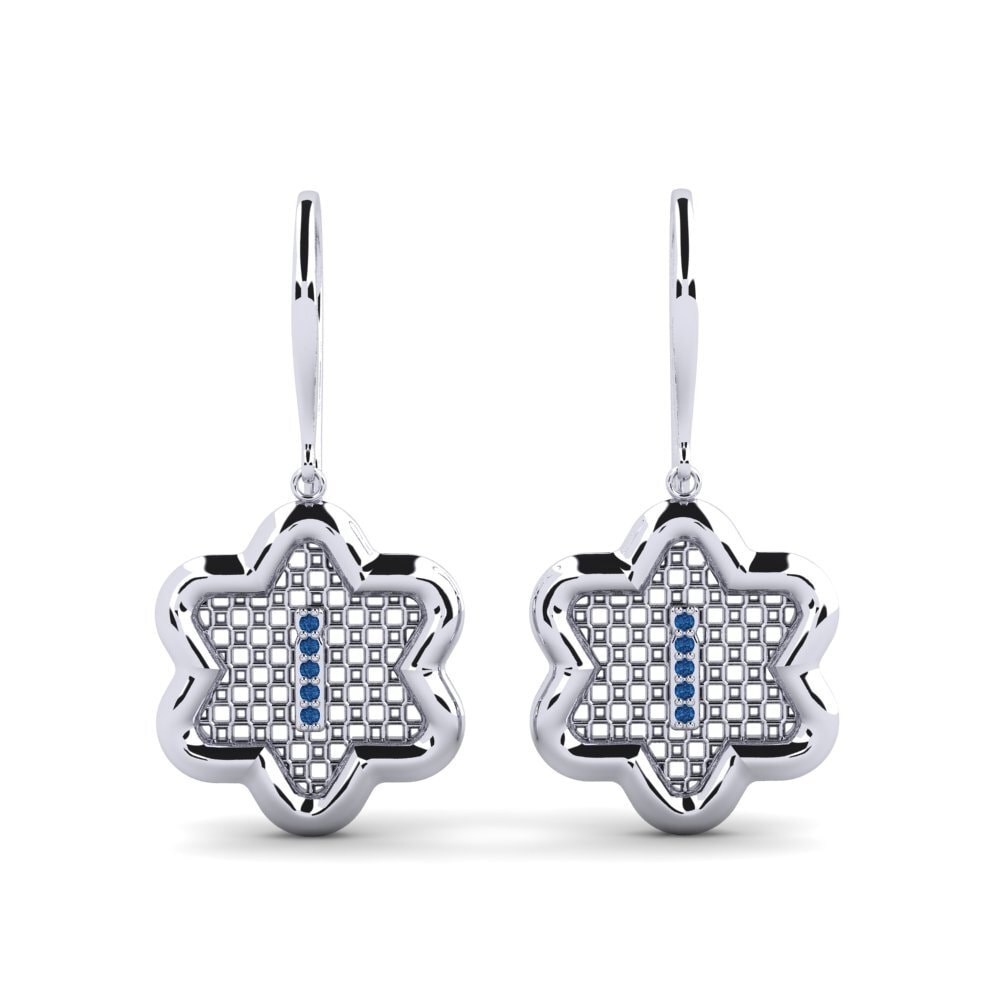 Dark Blue Zirconia Women's Earring Girandole I