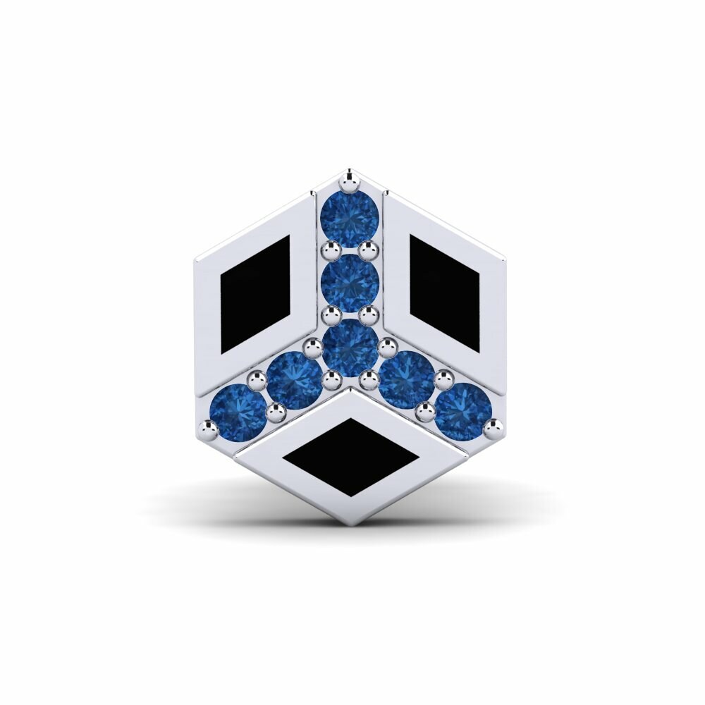 Zircone Blu Scuro Orecchino da uomo Brantley