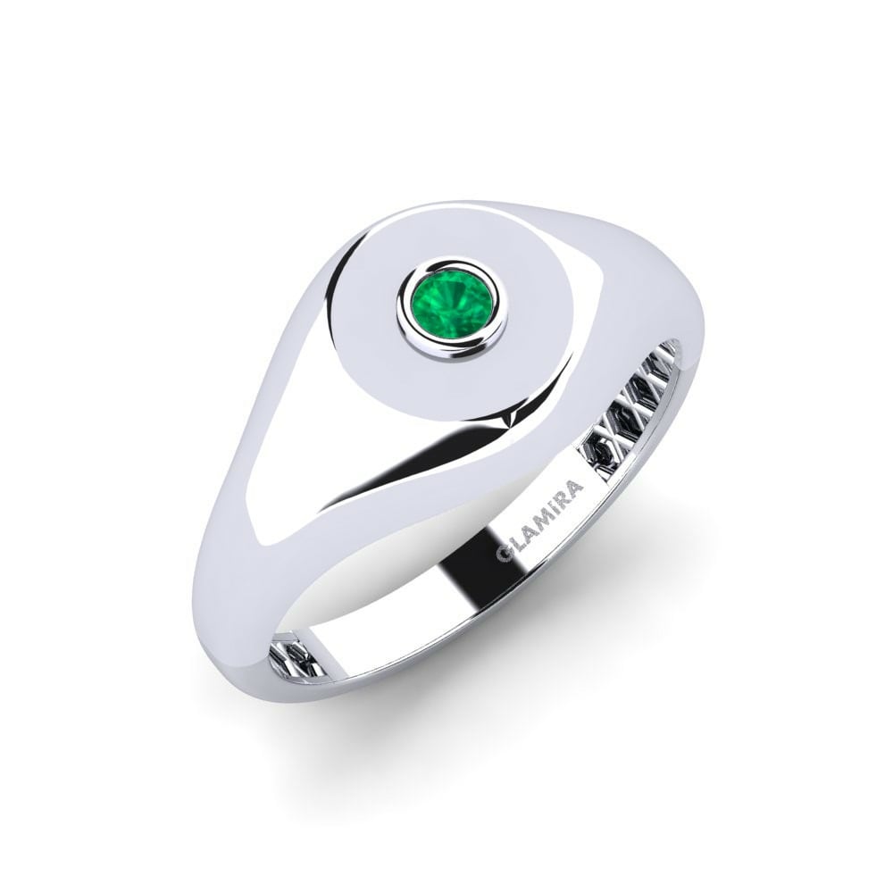 Smaragd Mannens ring Gratitude