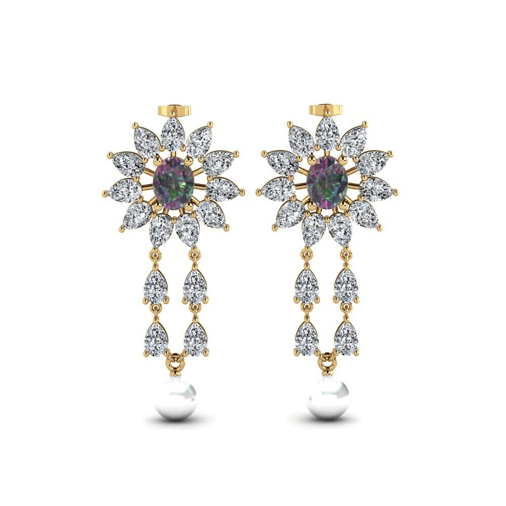 14ct Yellow Gold Mystic Topaz Women's Earring Wynn