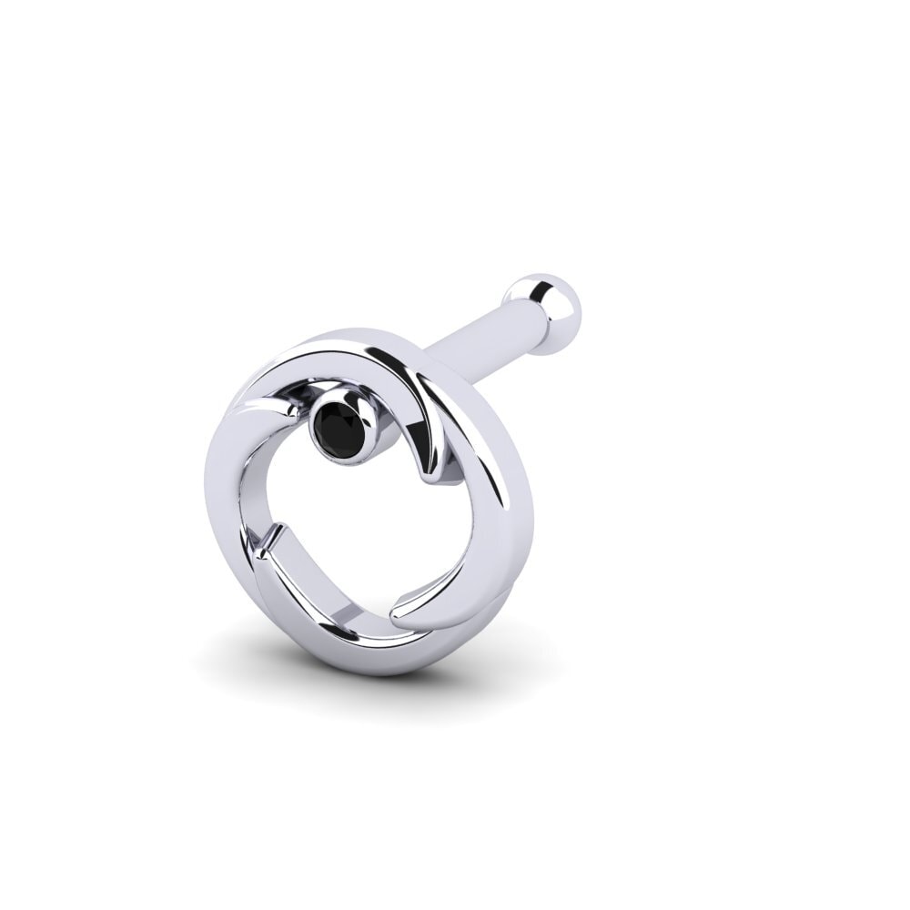 Black Onyx Nose Pin Azulana
