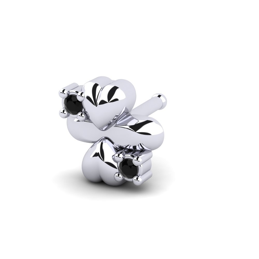 Black Onyx Nose Pin Borka