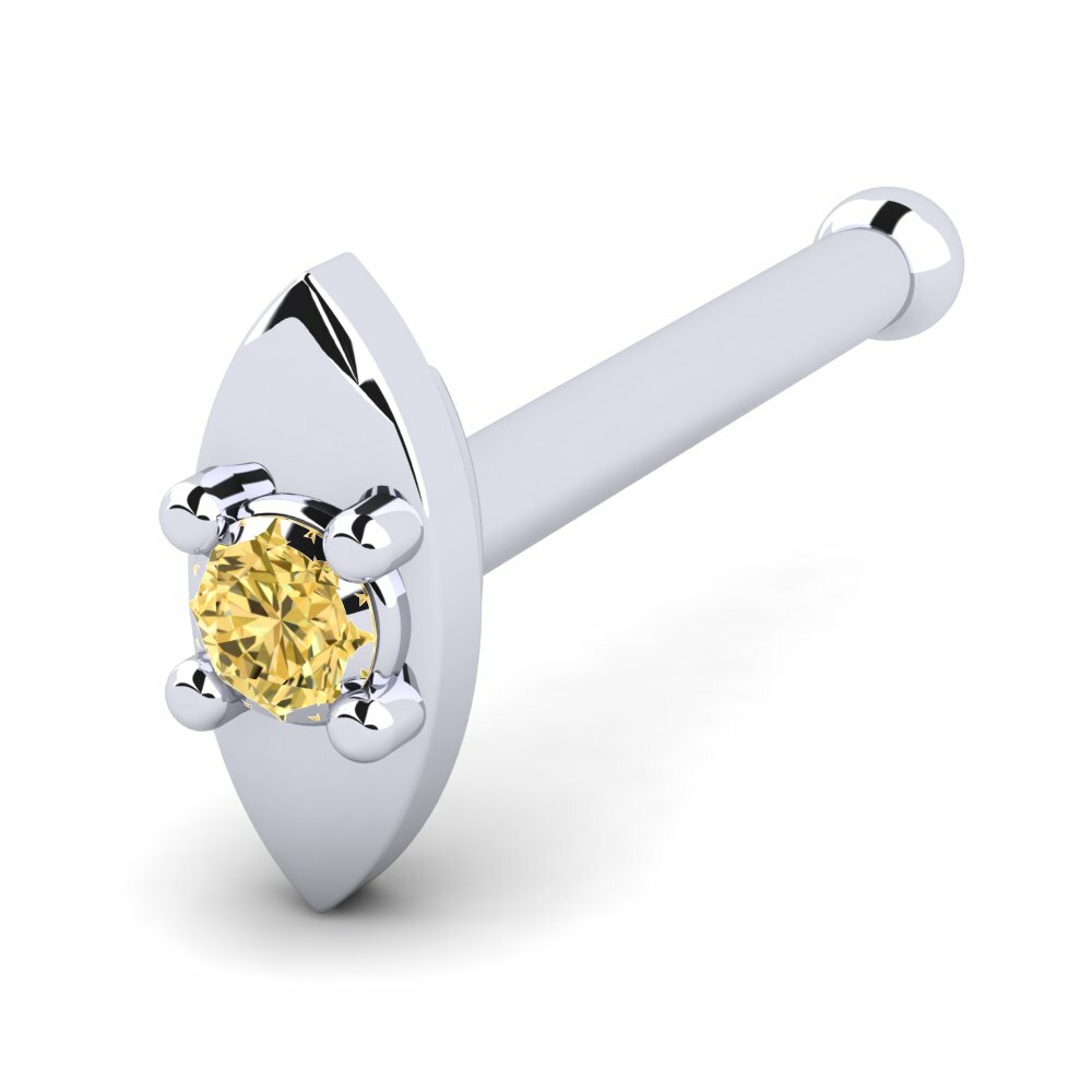 Piercing Nariz Delfine Diamante Amarillo