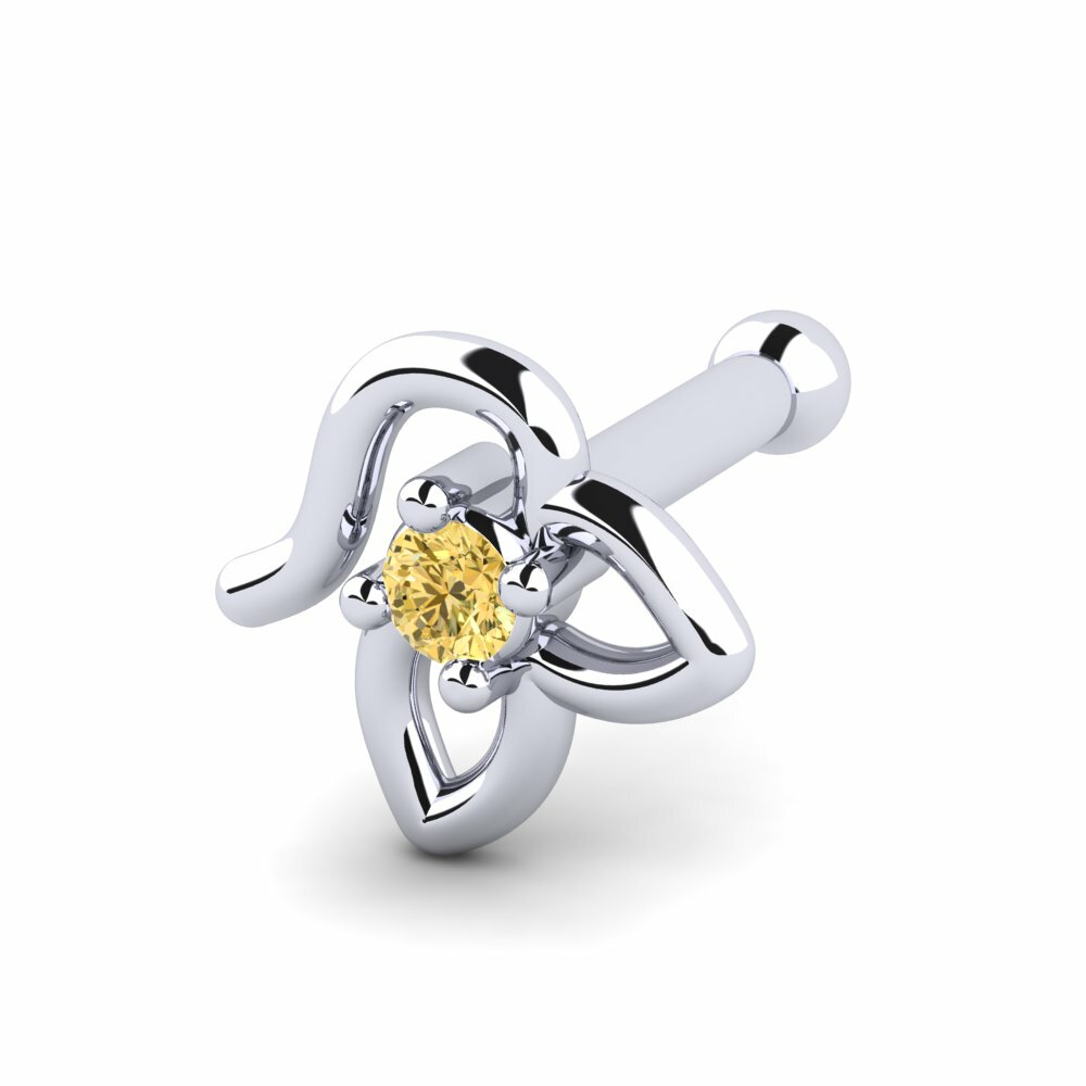 Piercing Nariz Doute Diamante Amarillo