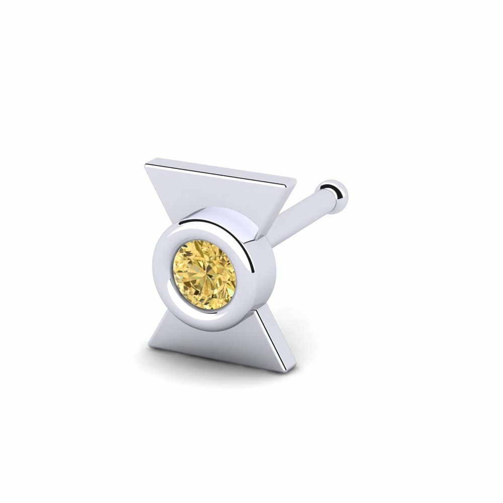 Yellow Diamond Nose Pin Elated