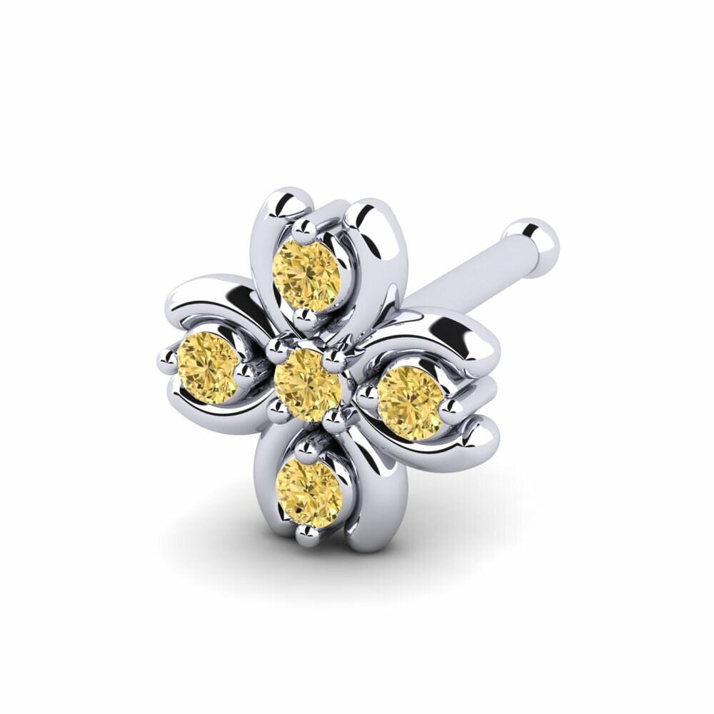 Yellow Diamond Nose Pin Embarcadere
