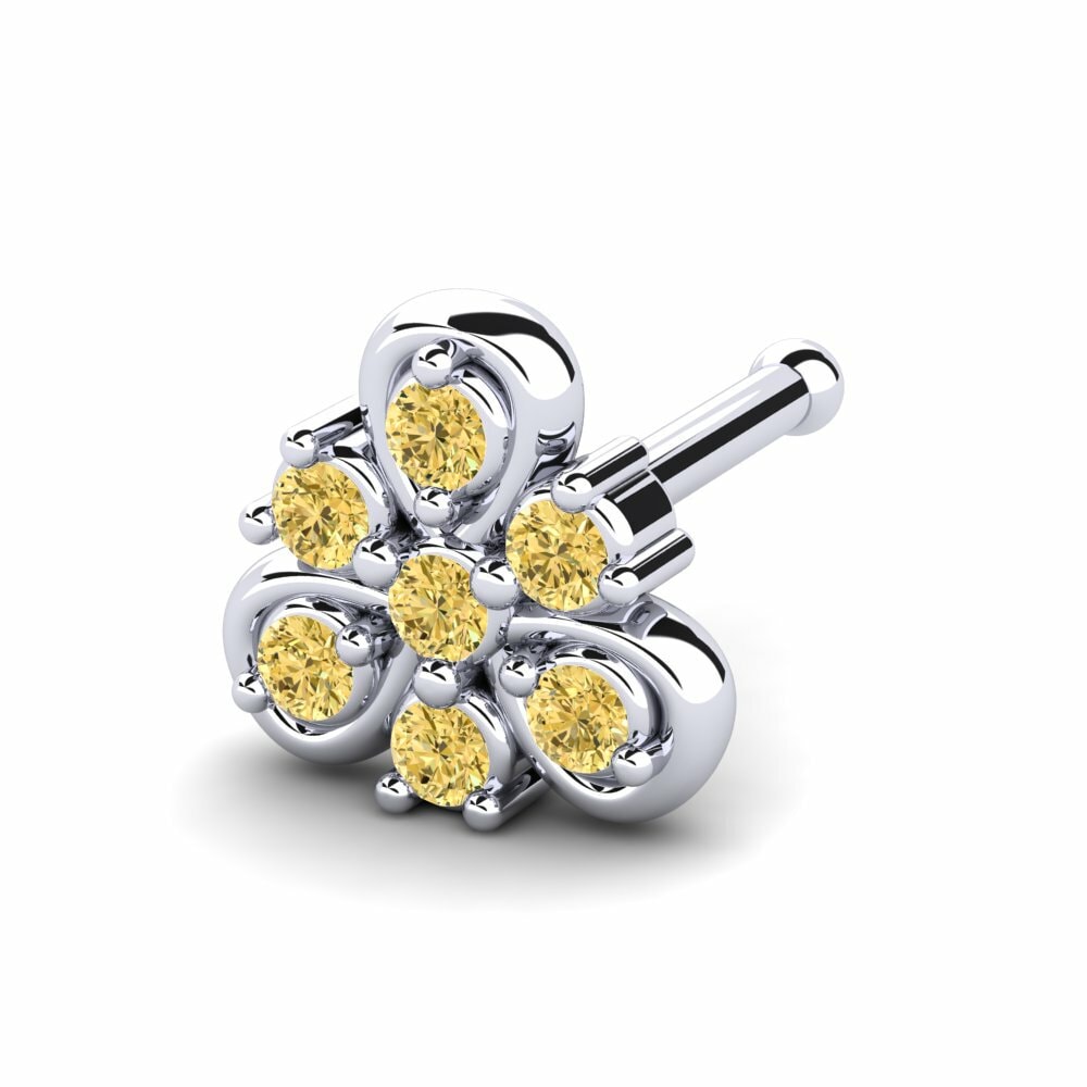 Yellow Diamond Nose Pin Empailler