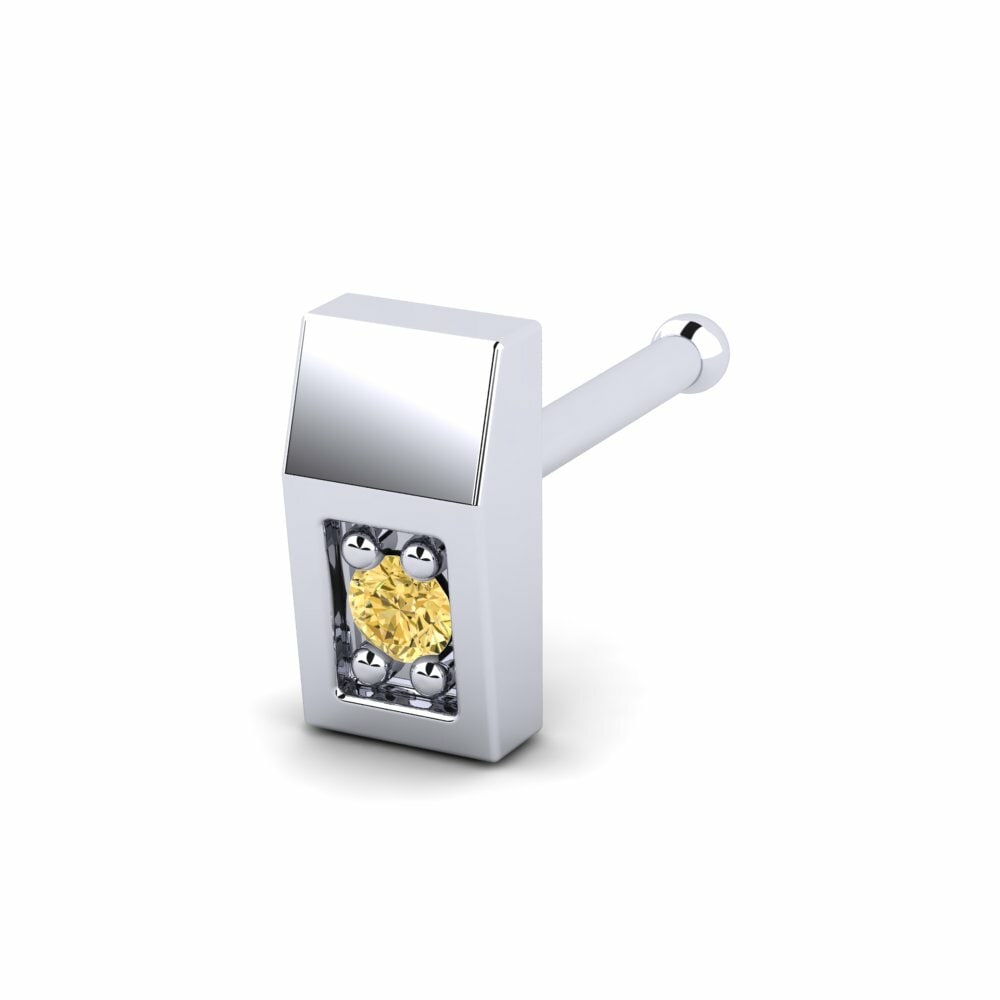 Yellow Diamond Nose Pin Enobliquel
