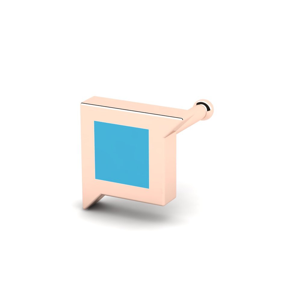 14k Oro Rosa Piercing Nariz Envouloir
