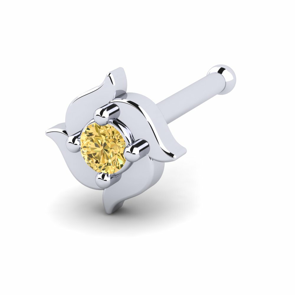 Yellow Diamond Nose Pin Eufemia