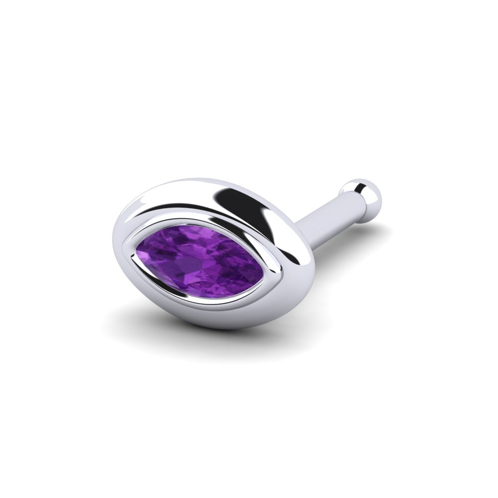 20 Piercings De Nez Pour Femme - Pendentifs En Forme De L Avec Zircon Brillant - Acier Inoxydable, Styles élégants - 4
