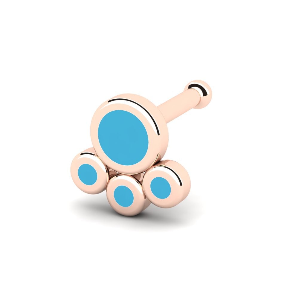14k Oro Rosa Piercing Nariz Fayum