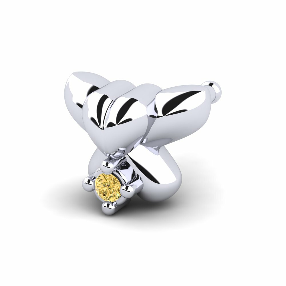 Yellow Diamond Nose Pin Fethee