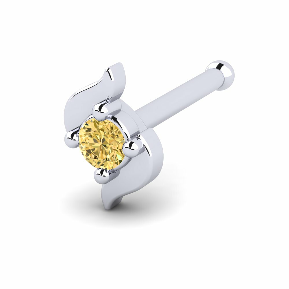 Piercing Nariz Finger Diamante Amarillo