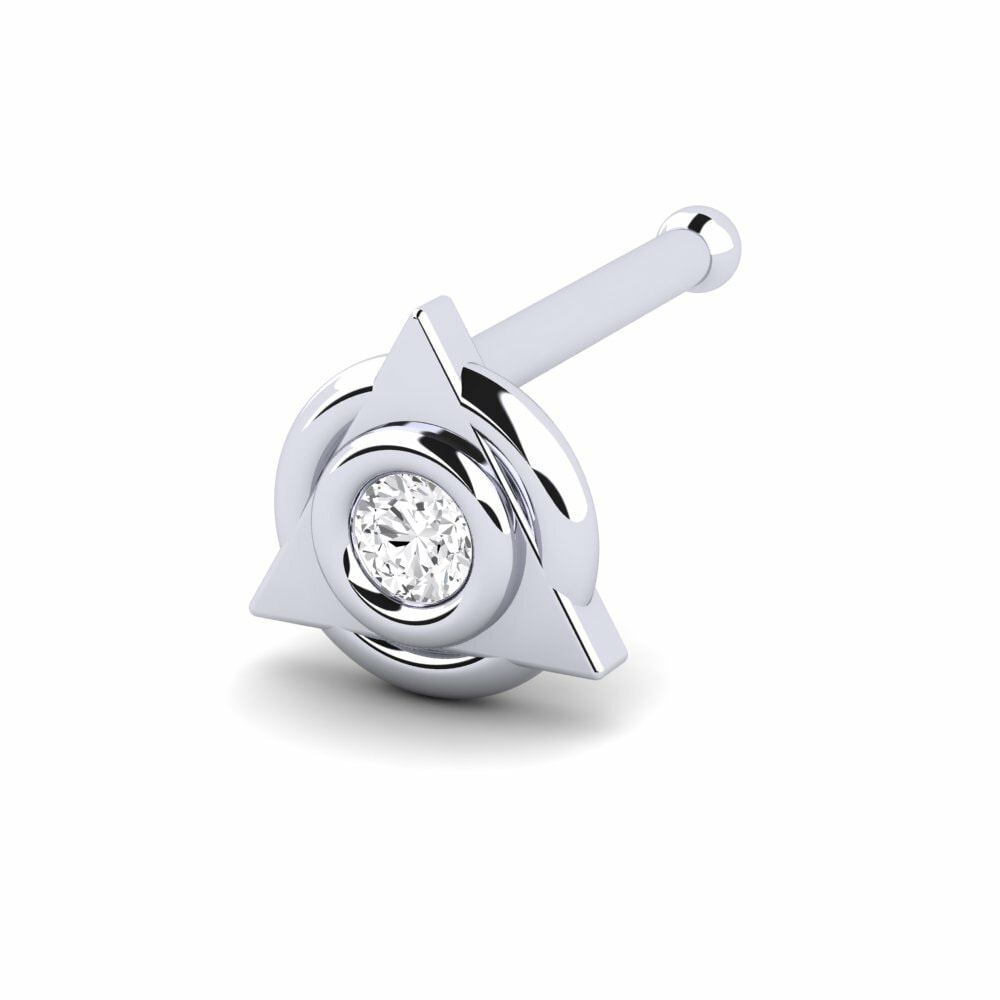 Diamant-saffier Neus Pin Flast