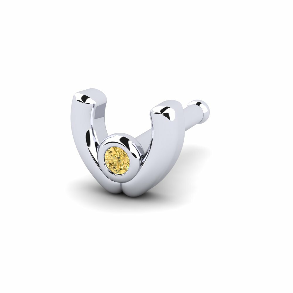 Yellow Diamond Nose Pin Fougusa