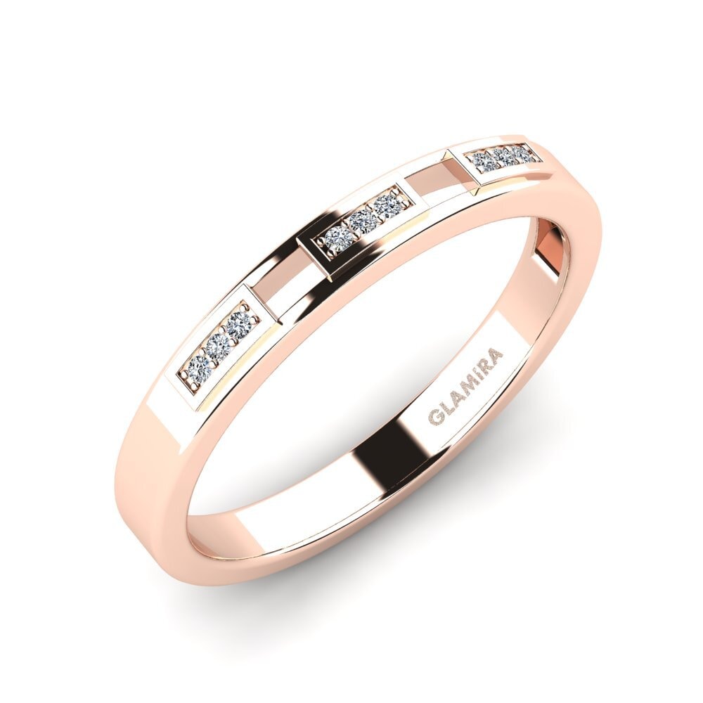 Oro Rosso 375 Zircone Anello da uomo Buizel