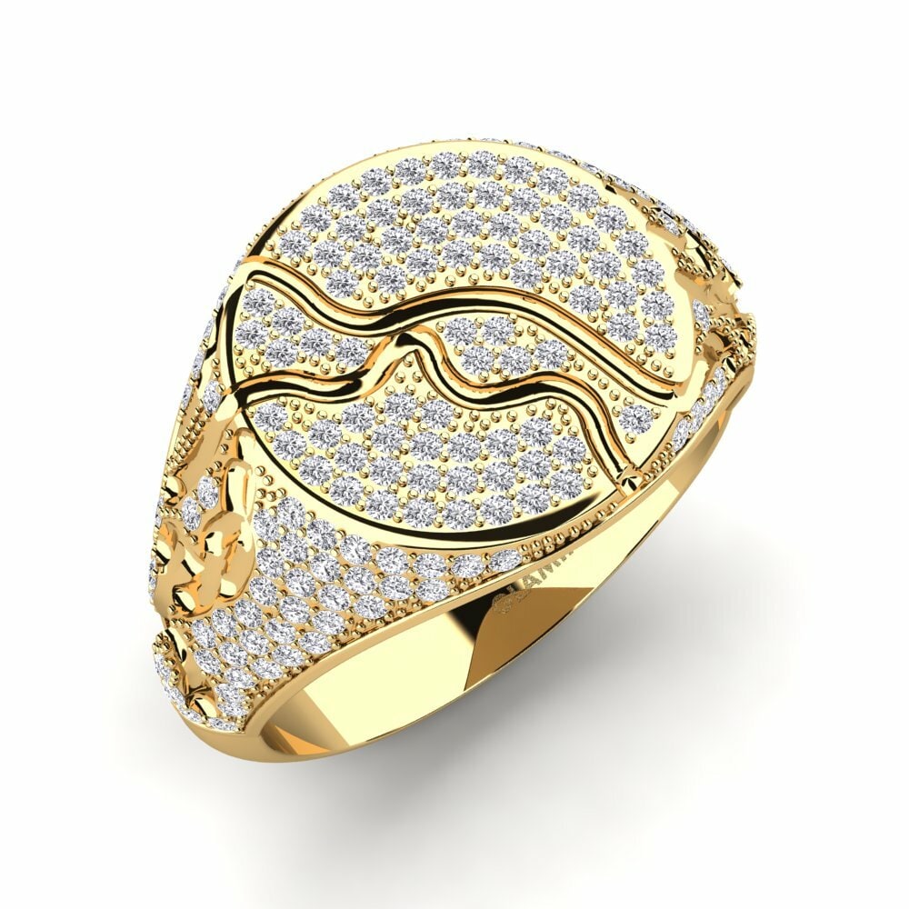 14ct Yellow Gold Men's Ring Dagny