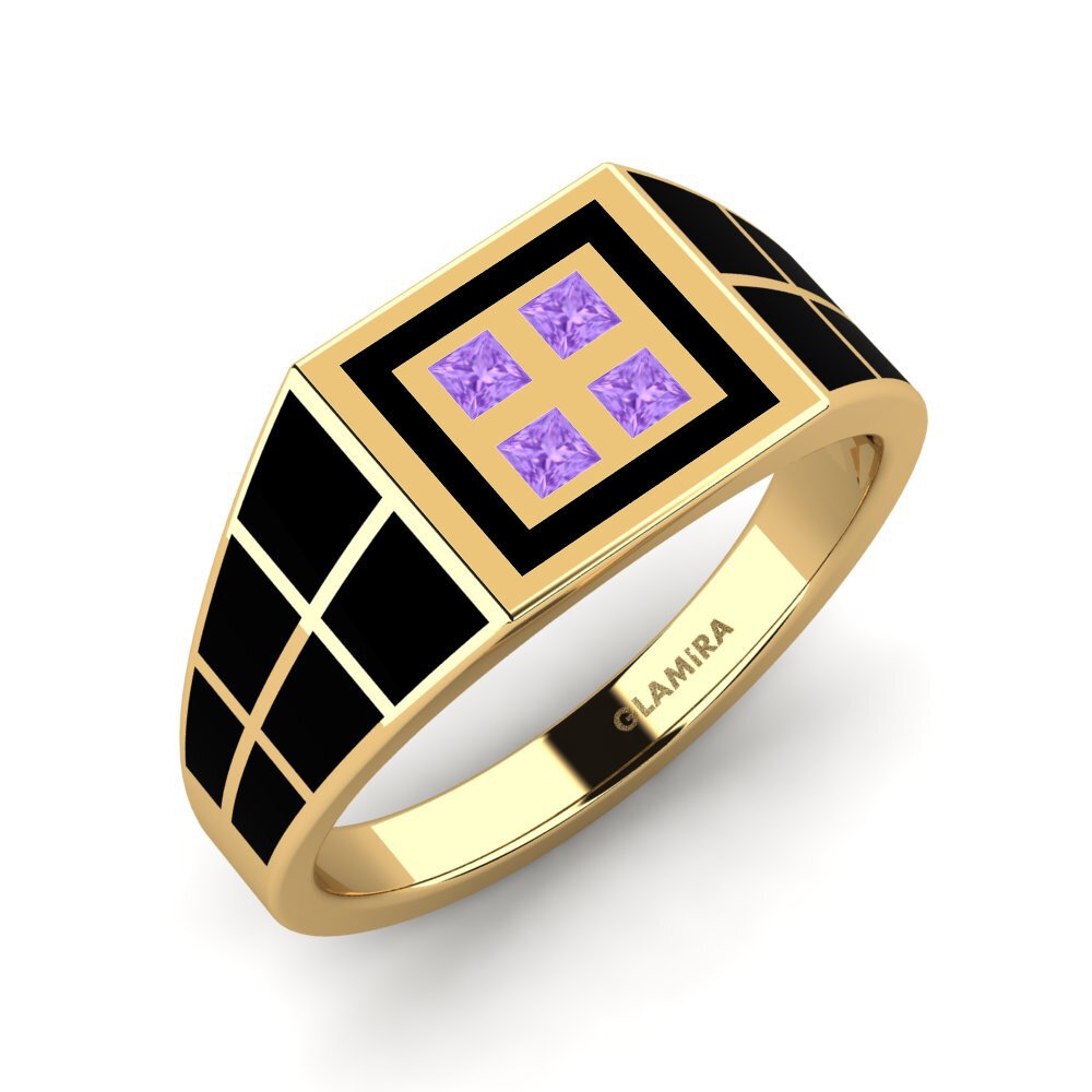 18ct Yellow Gold Men's Ring Cade