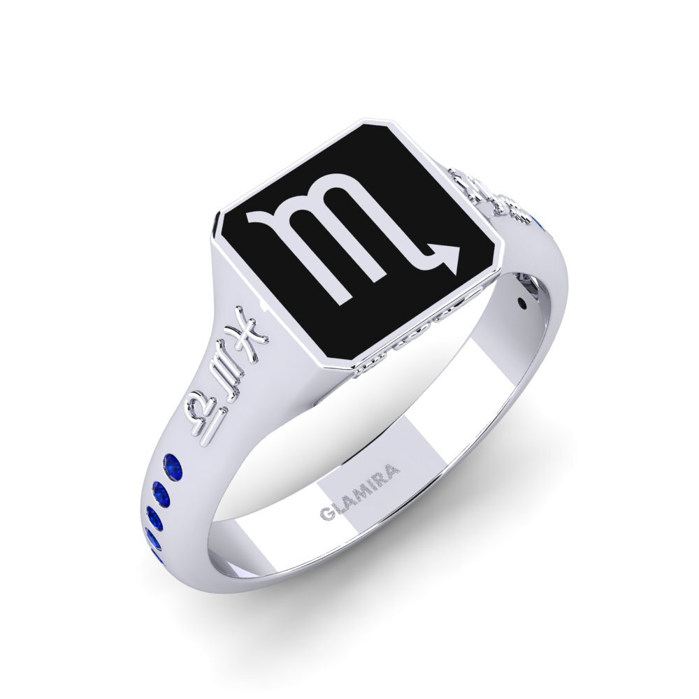 Zafiro Anillo de Hombre Caterpie - Scorpio