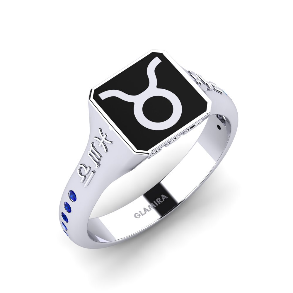 Zafiro Anillo de Hombre Caterpie - Taurus