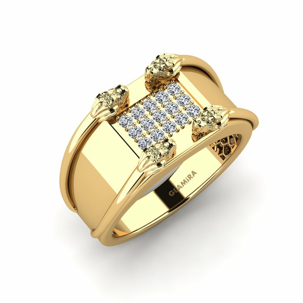 14ct Yellow Gold Men's Ring Mankey