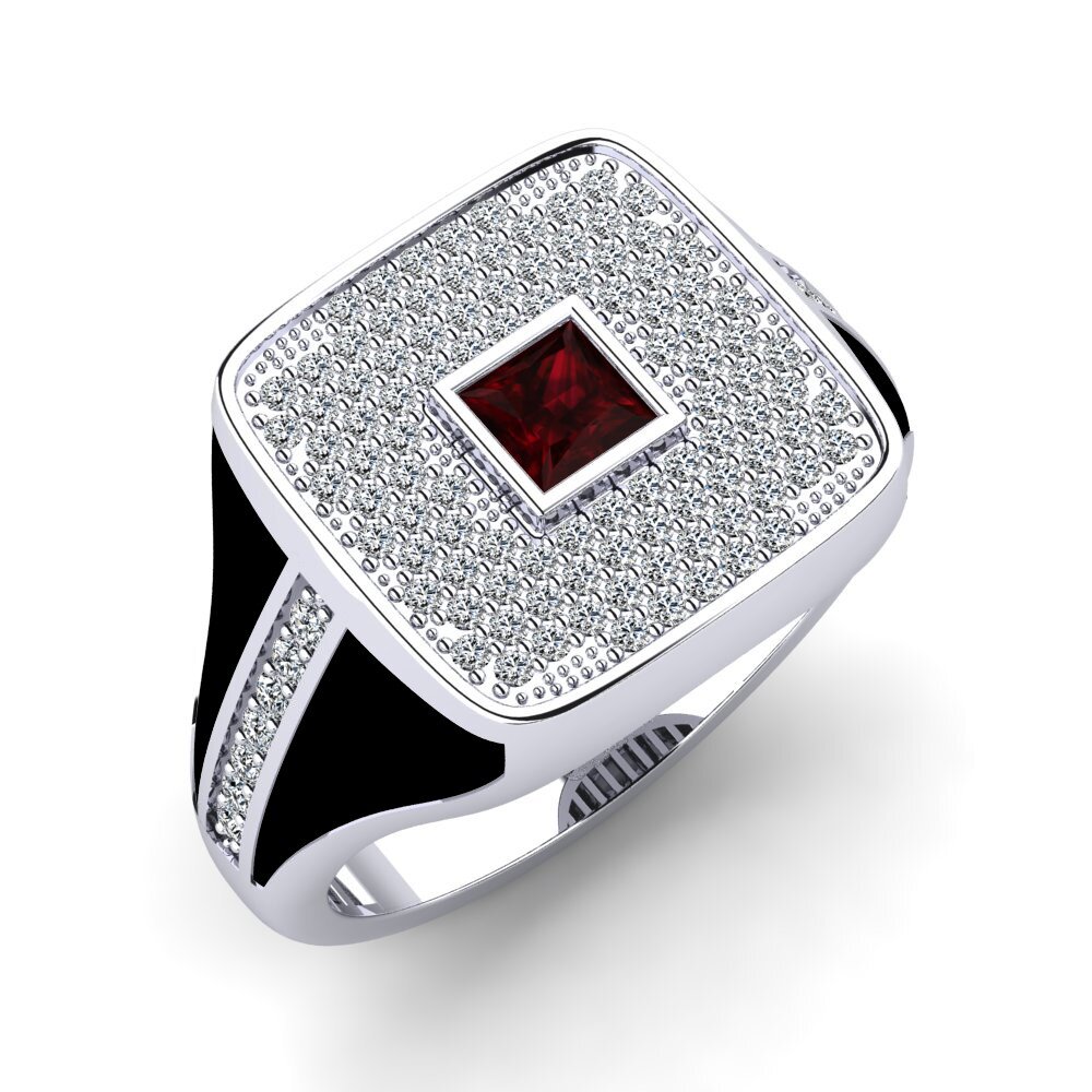 Garnet Men's Ring Palumbo