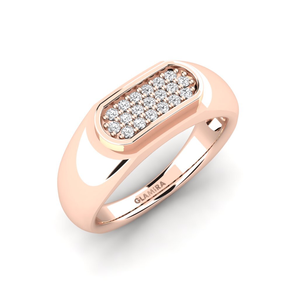 Oro Rosso 375 Zaffiro Bianco Anello da uomo Sewaddle
