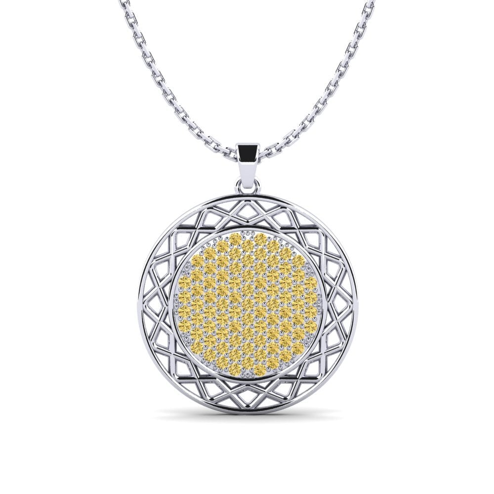Yellow Diamond Women's Pendant Accius