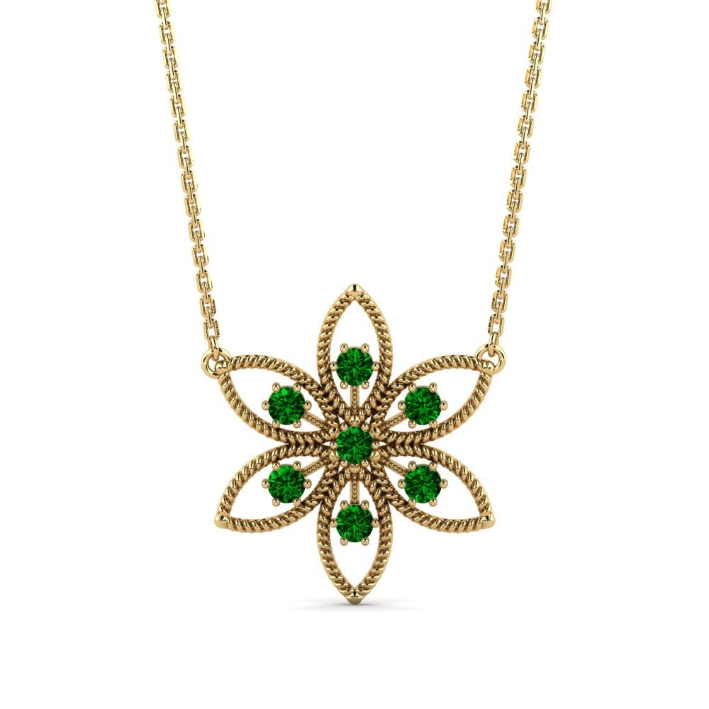 Green Zirconia Women's Necklace Acetal