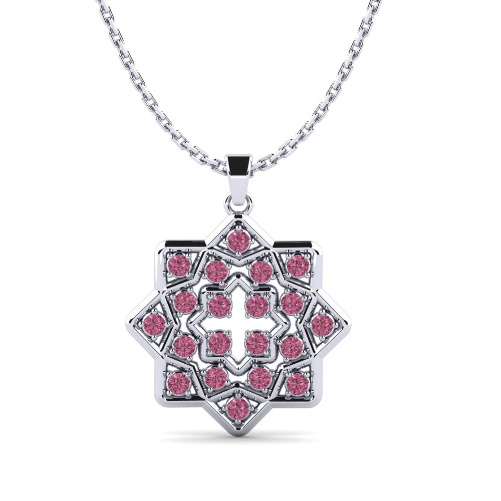 Rhodolite Garnet Women's Pendant Adagione