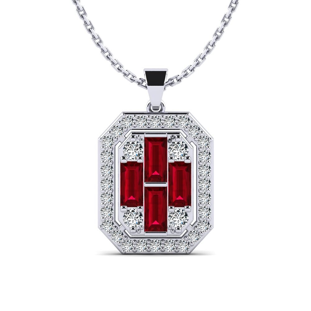 Red Zirconia Women's Pendant Arkadi