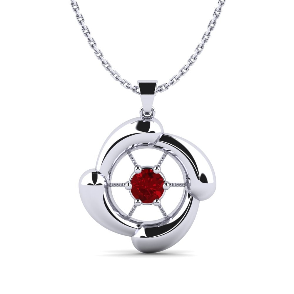 Red Zirconia Women's Pendant Assad