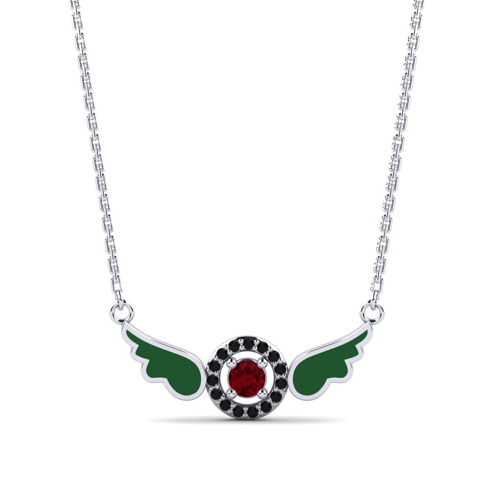 Rubí Collar de Mujer Crane