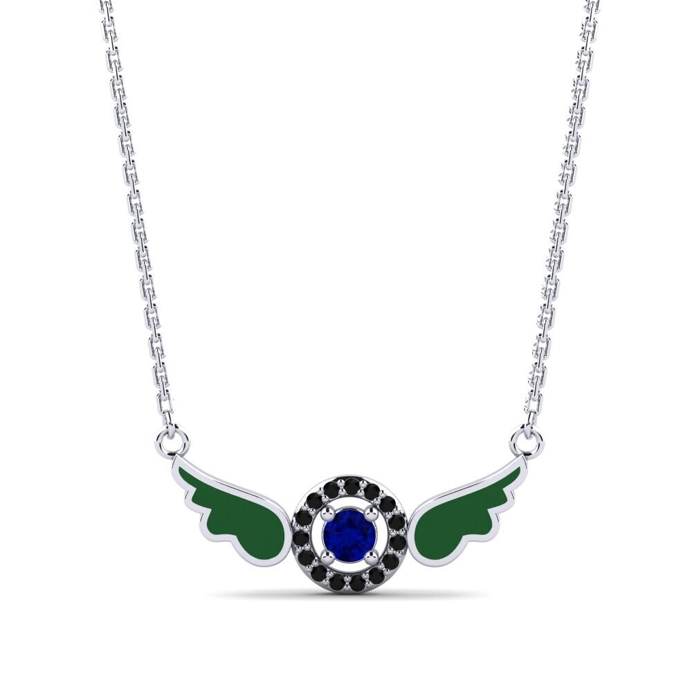 Sapphire Women's Necklace Crane