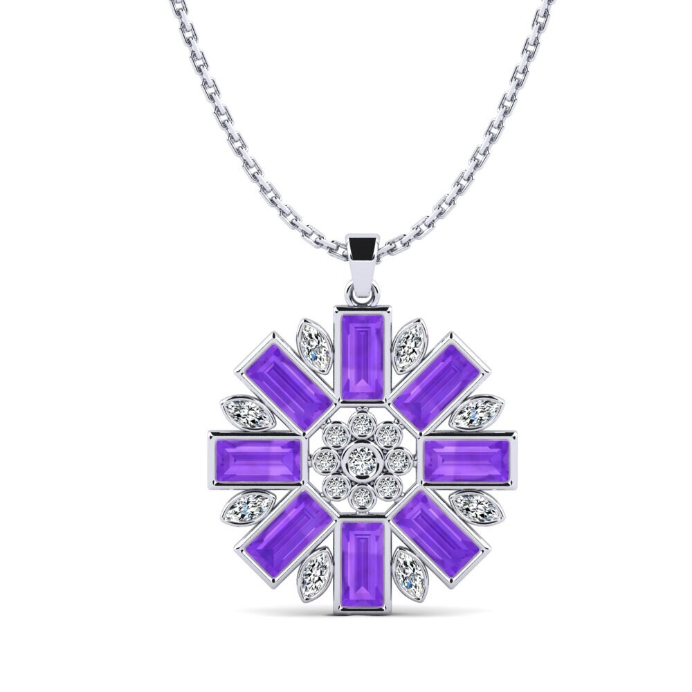 Amethyst Women's Pendant Lubrifiant