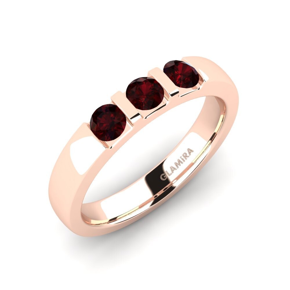 red-750 garnet Anel de Noivado Elena