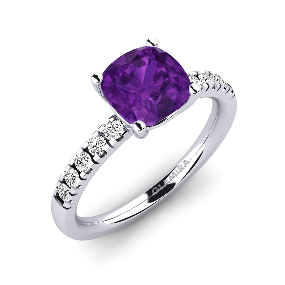 Amethyst Engagement Ring Allison